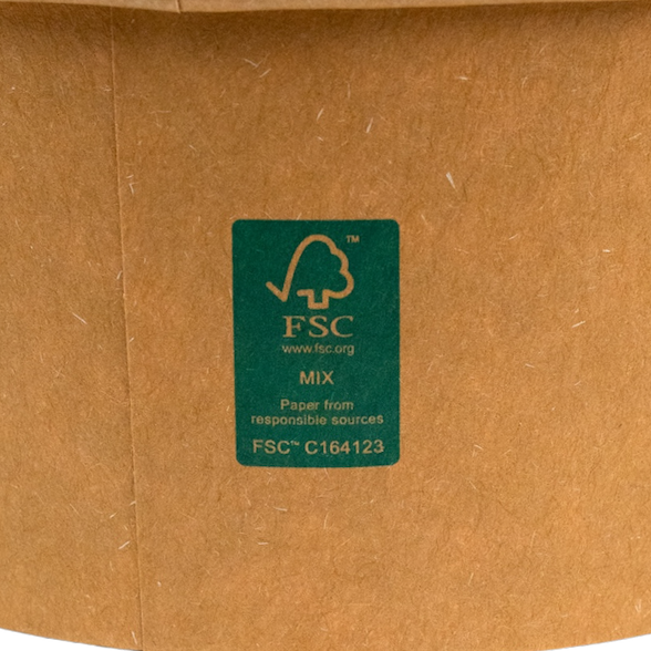 Salatschale 1100ml Ø165mm Kraftpapier 300Stk.