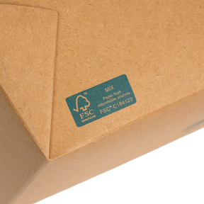 Take Away Box 750-800ml Kraftpapier 200Stk.