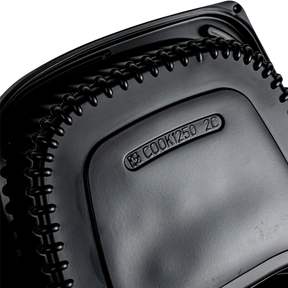 Menüschale PP 2-geteilt schwarz COOKIPACK 320Stk.