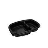 Menüschale PP 2-geteilt schwarz COOKIPACK 320Stk.