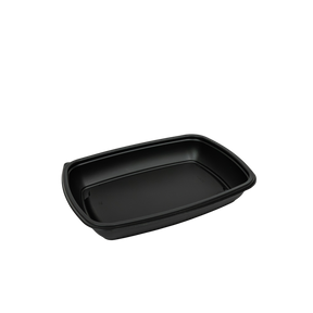 Rechteck Schale PP schwarz 600ml Fastpac 300Stk.