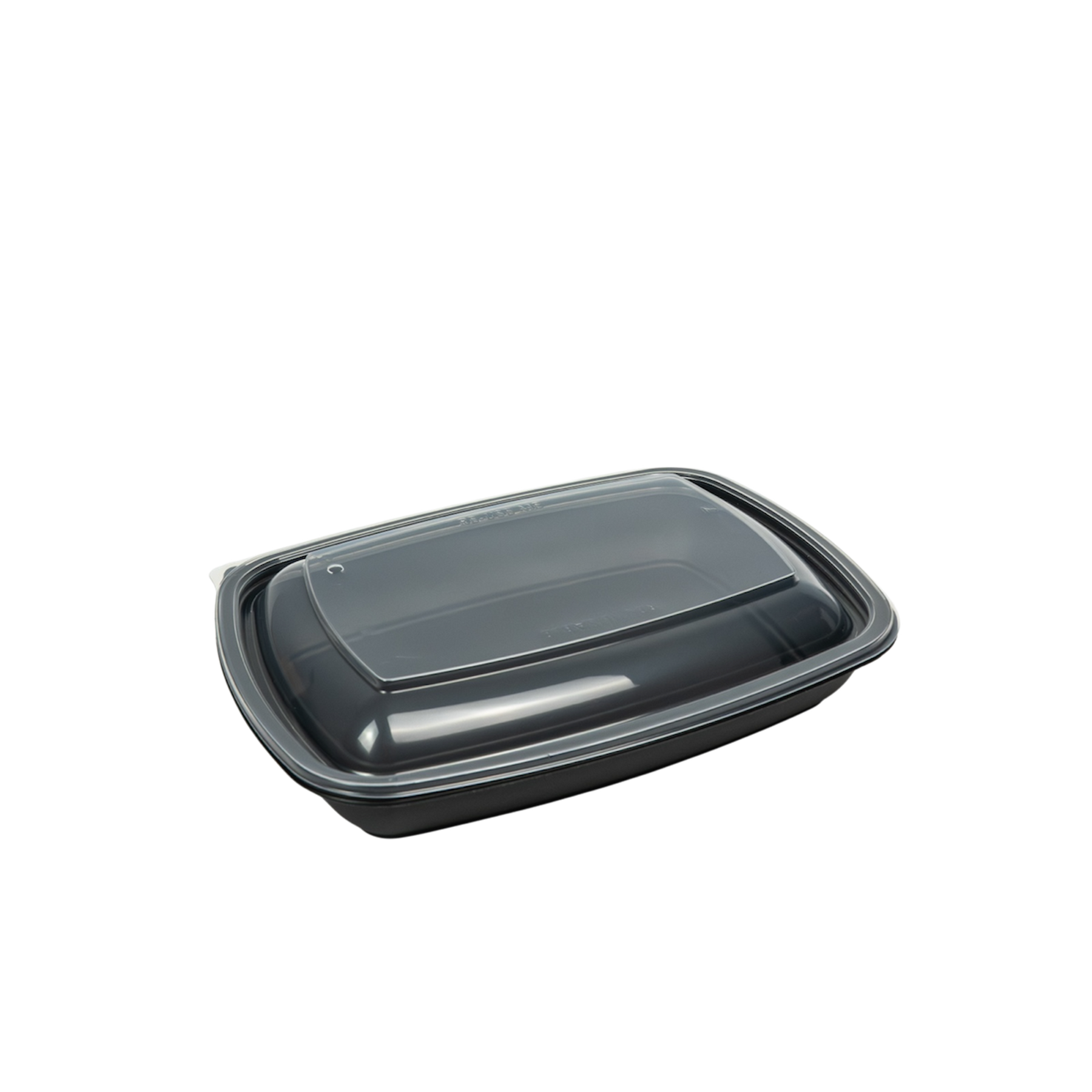 Rechteck Schale PP schwarz 600ml Fastpac 300Stk.