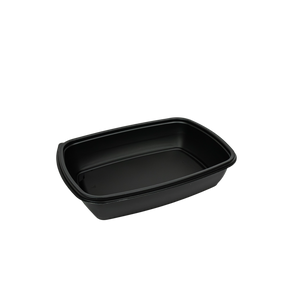 Rechteck Schale PP schwarz 900ml Fastpac 300Stk.