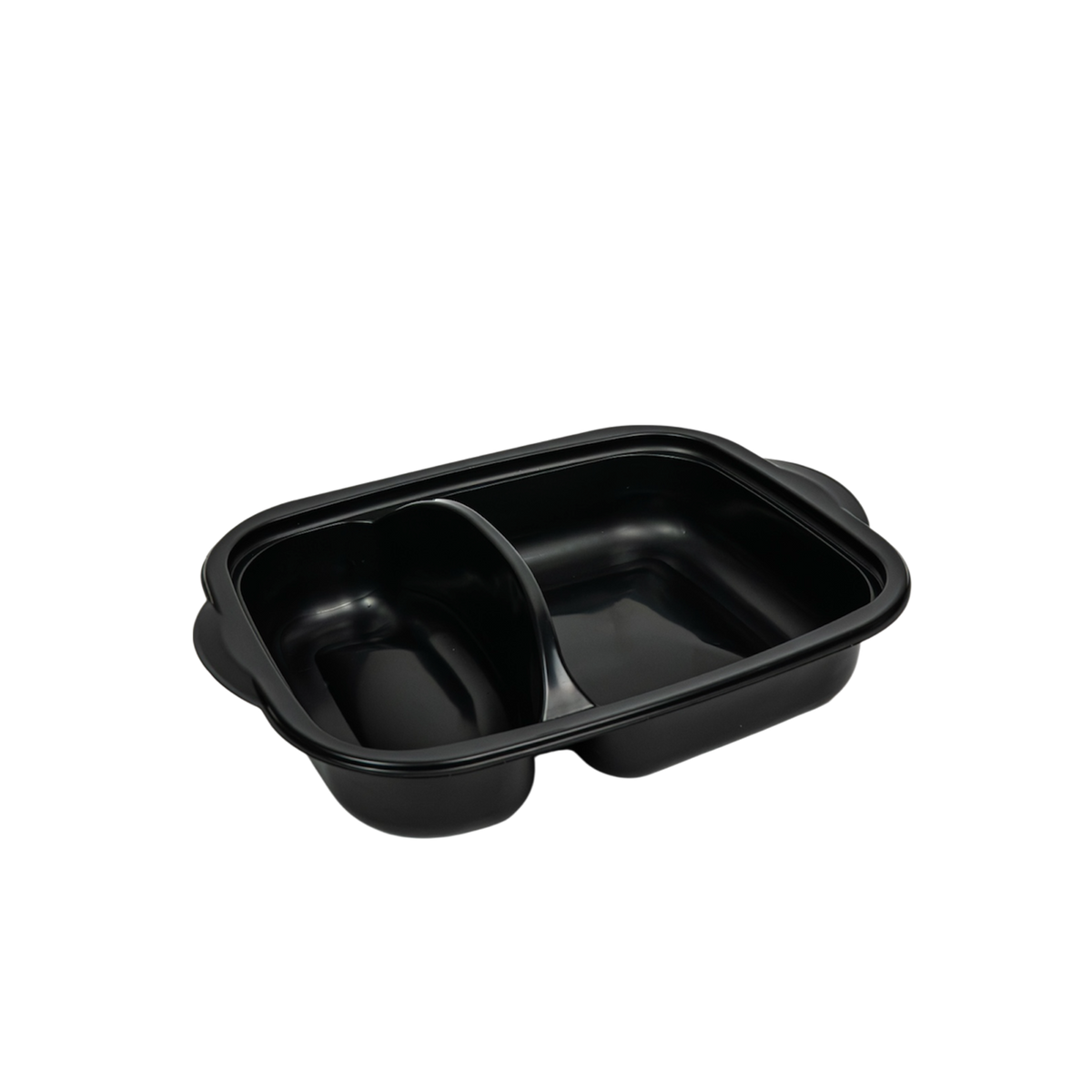 Menüschale PP 2-geteilt schwarz IP 300Stk.
