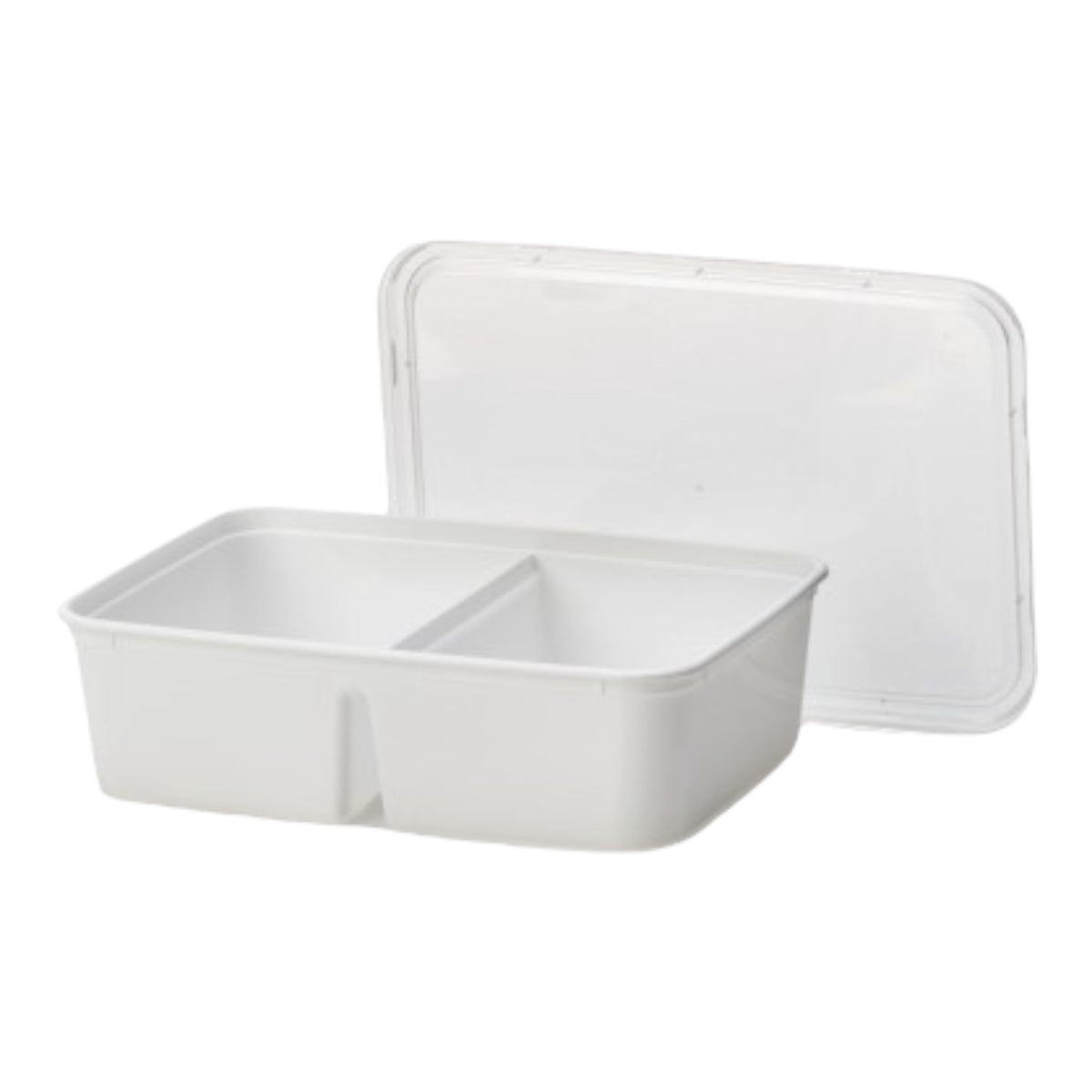 PP Schale weiß 650ml 2-geteilt 500Stk.