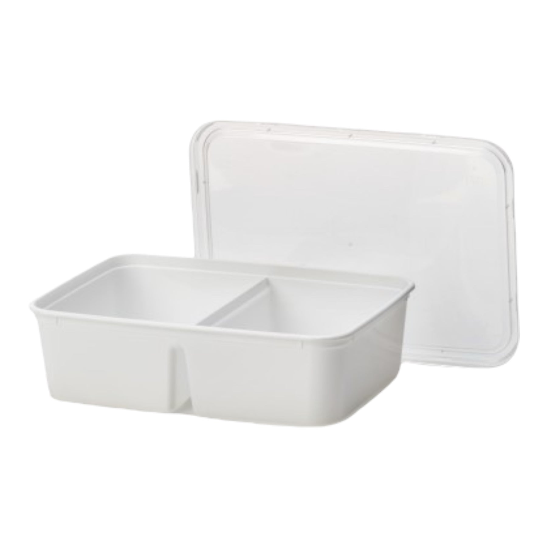 PP Schale weiß 650ml 2-geteilt 500Stk.